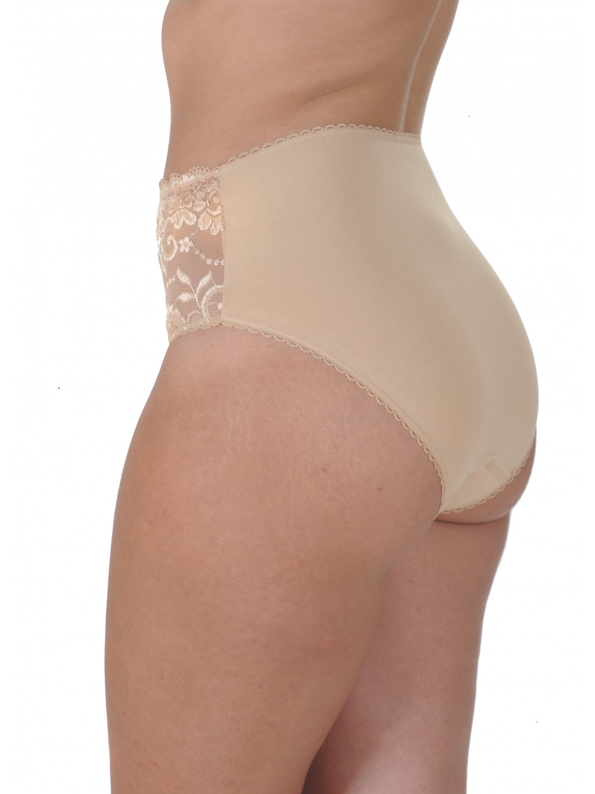 Fay Lingerie Slip Midi Cotton/Lace
