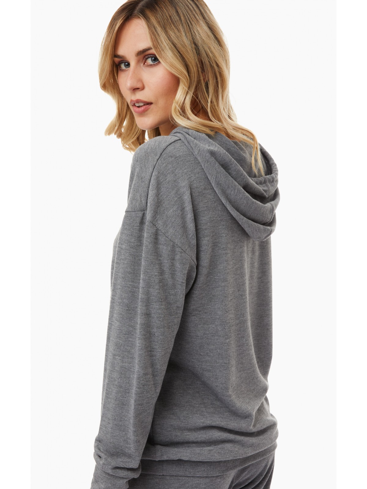 HOODIE ΓΥΝAIKEO ΠΛΕΚΤO VISCΟZ MINERVA