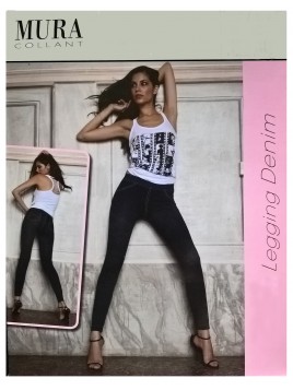 LEGGINGS .80DEN POL.95% EL.5% JEANS EFFECT