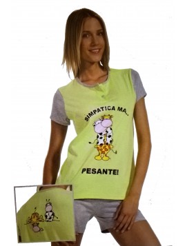 ΠΥΖΑΜΑ ΓΥΝΑΙΚΕΙΑ ΚΟΝΤΟΜΑΝΙΚΗ ΜΕ ΣΟΡΤΣ CIPRIA