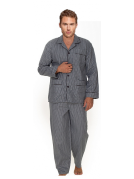 ΠΥΖΑΜΑ ΑΝΔΡΩΝ .ΒΑΜΒΑΚΕΡΗ ΦΑΝΕΛΛΑ ΕΜΠΡΙΜΕ LA NOTTE