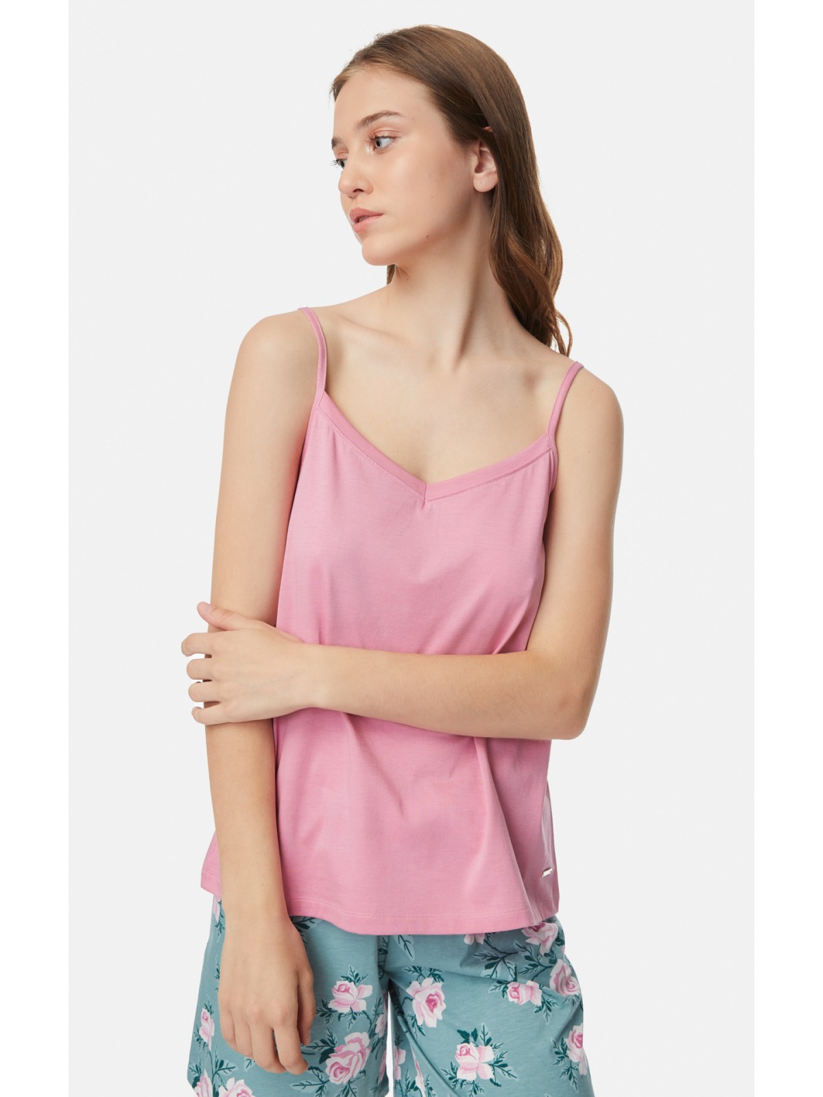 ----TOP ΠΥΖ.ΓΥΝ.ΜΠΡΤ.C/MD S23 S ΛΕΥΚΟ 50% ΒΑΜΒΑΚΙ-50%MODAL
