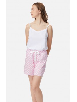 ----ΠΑΝΤ.L/SHORTS PRINTS A/O S23 S RHOMBUS P 100% ΒΑΜΒΑΚΙ