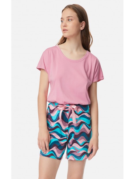 ----ΠΑΝΤ.L/SHORTS PRINTS A/O S23 S RHOMBUS P 100% ΒΑΜΒΑΚΙ