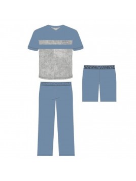 ΠΥΤΖΑΜΑ ΑΝΔΡΩΝ KONTOMANIKH MARIO UOMO