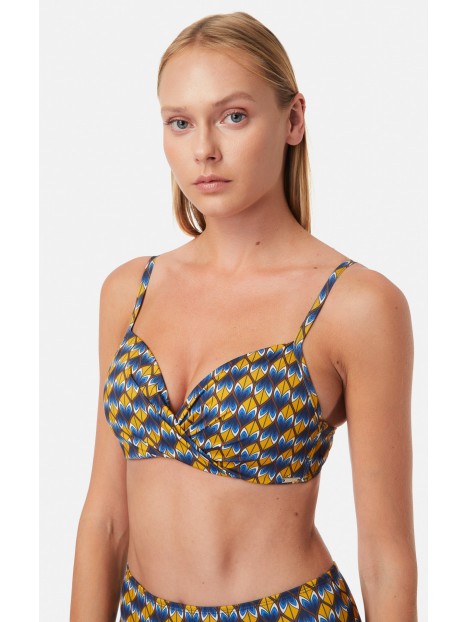 ----BRA TRNGL PADDED SWAZILAND 75B ΜΑΥΡΟ 88% ΠΟΛΥΑΜΙΔΙΟ - 12% ΕΛΑΣΤΑΝ