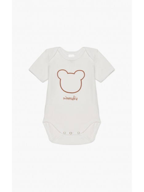 Minerva Teddies Κορμακια Βρεφικά Κοντομάνικα 4Pack