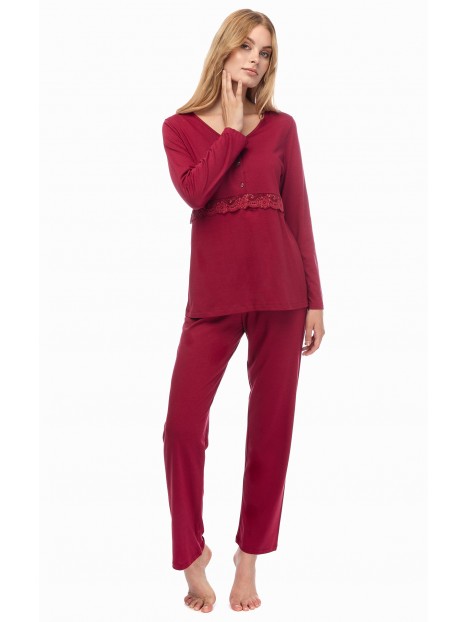 ΠΥΖΑΜΑ ΓΥΝΑΙΚΕΙΑ ΠΑΤΙΛΕΤΑ "LACE TRIM" MODAL MINERVA ΠΥΖΑΜΑ ΓΥΝΑΙΚΕΙΑ ΠΑΤΙΛΕΤΑ "LACE TRIM" MODAL MINERVA