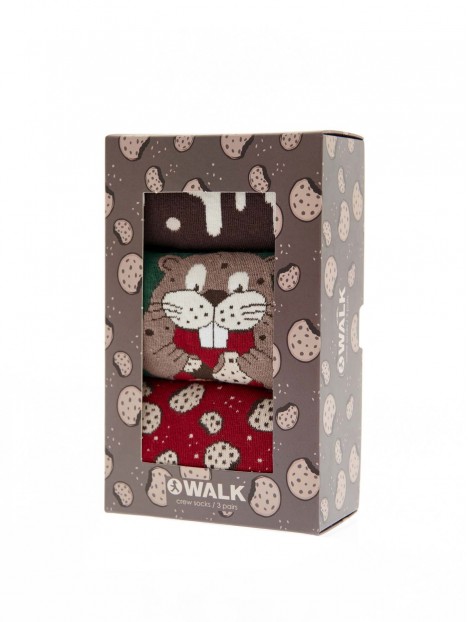 Walk Gift box 3-Pack Κάλτσες Unisex Biscuits Designs