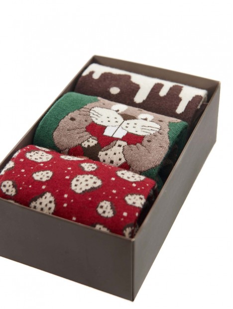 Walk Gift box 3-Pack Κάλτσες Unisex Biscuits Designs