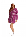 Lydia Creations Ρόμπα Γυναικεία Μονόχρωμη Coral Fleece