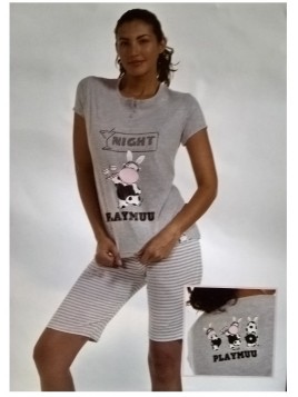 ΠΥΖΑΜΑ ΓΥΝ. ΚΜ ΒΕΡΜΟΥΔΑ 100%ΒΑΜΒΑΚΕΡΗ