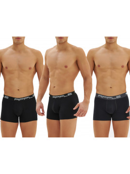 Apple 3Pack Μπόξερ Ανδρικά με Εξωτερικό Λαστιχο