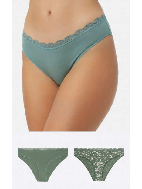 Minerva Fimelle 2Pack Bikini Lace InvisibleTENCEL™ Modal