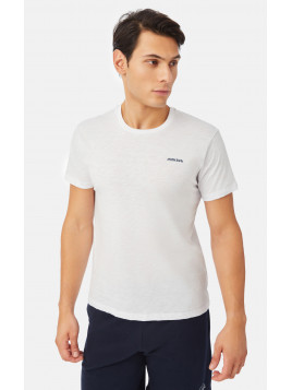 Minerva Ανδρικό T-shirt με κέντημα στο στήθος    	