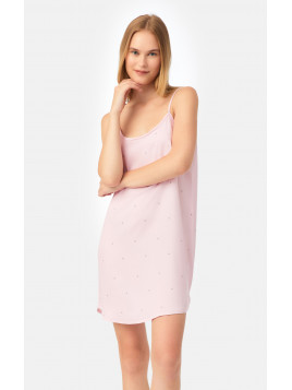 Minerva Dots  Νυχτικιά Γυναικεία Μπριτέλα Satin Viscose