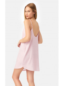 Minerva Dots  Νυχτικιά Γυναικεία Μπριτέλα Satin Viscose