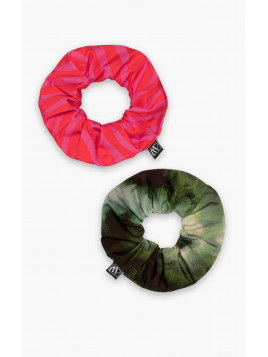 Minerva 2Pack Scrunchy Μαλλιών Πολύχρωμα