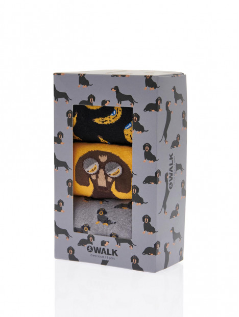 Walk Gift box 3-Pack Κάλτσες Unisex Go bananas