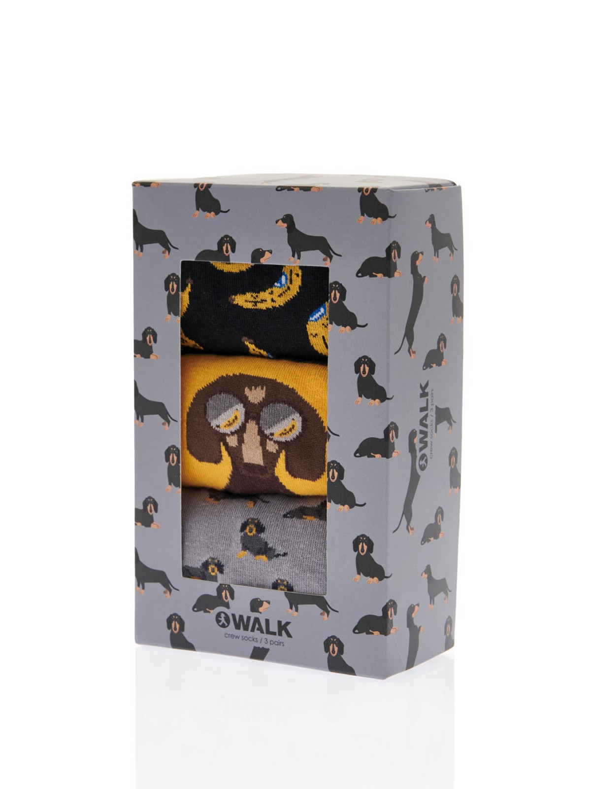 Walk Gift box 3-Pack Κάλτσες Unisex Go bananas
