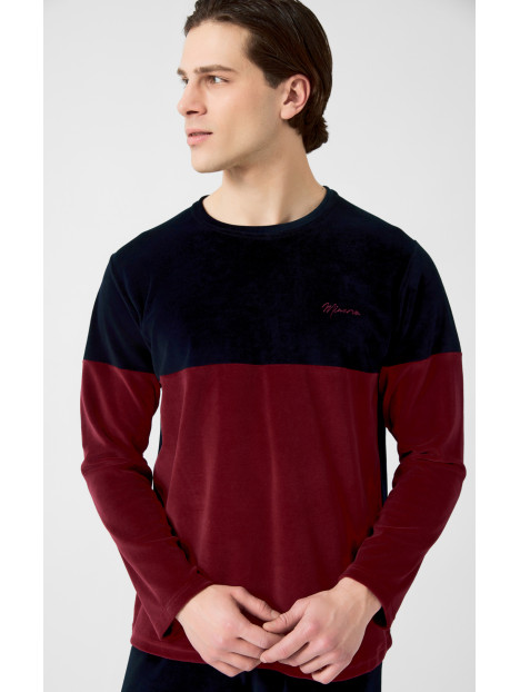 Minerva Bull Βελούδινη Ανδρική Πυτζάμα V Neck