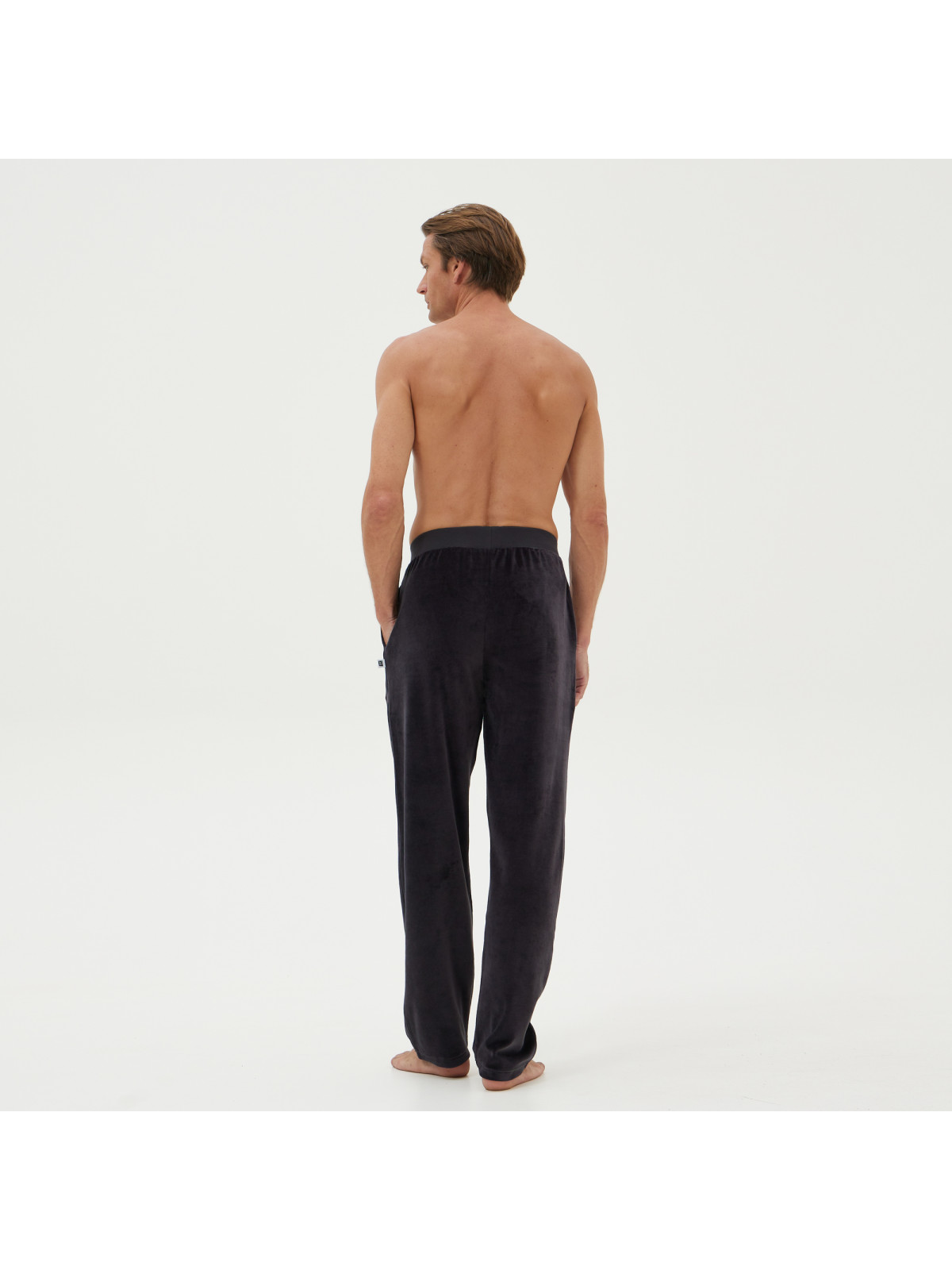 ΠΥΖΑΜΑ ΑΝΔΡ. "V-NECK VELOUR" 80%BAMB. 20%POL