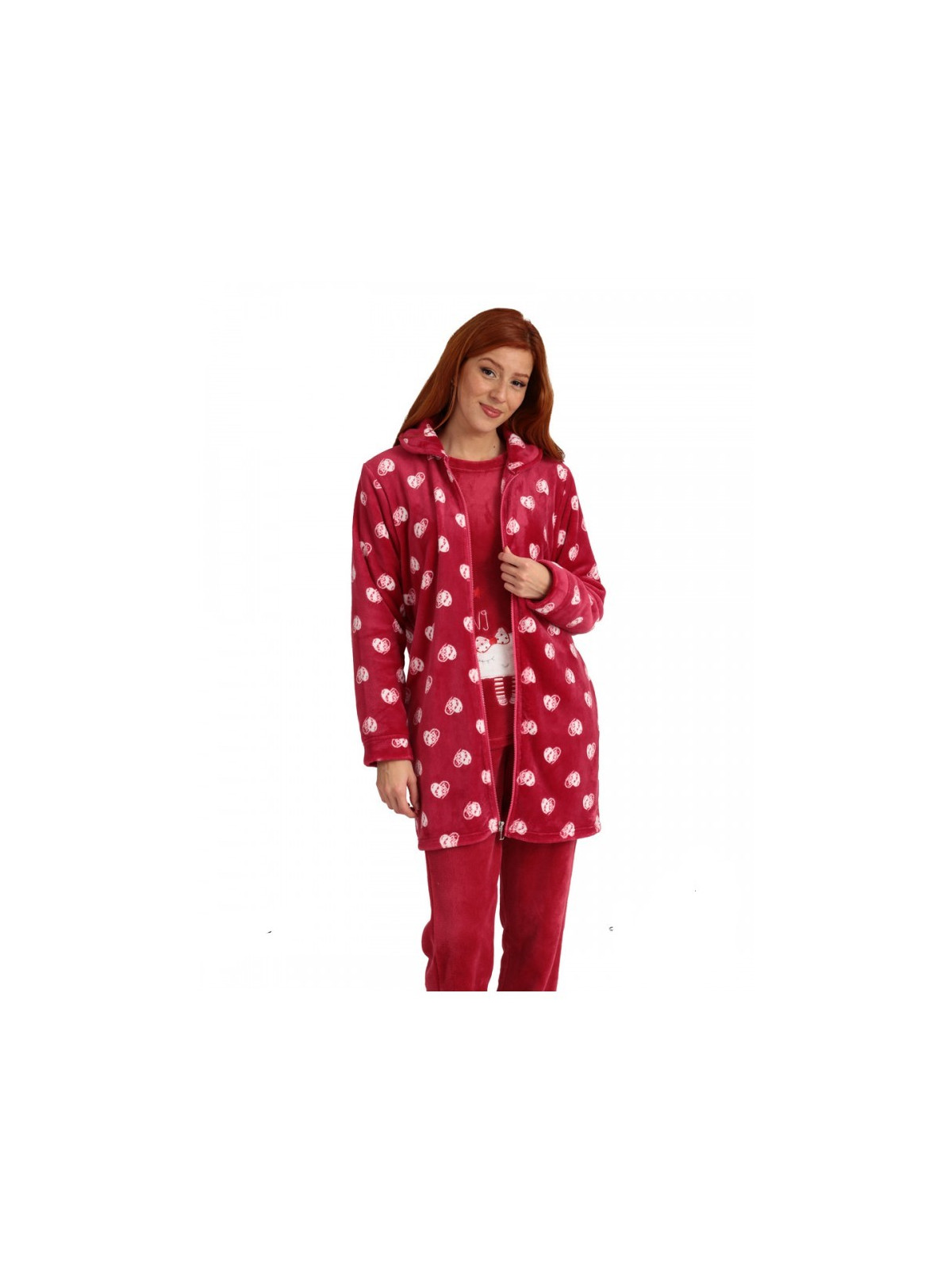 Lydia Creations Ρόμπα Γυναικεία  Coral Fleece