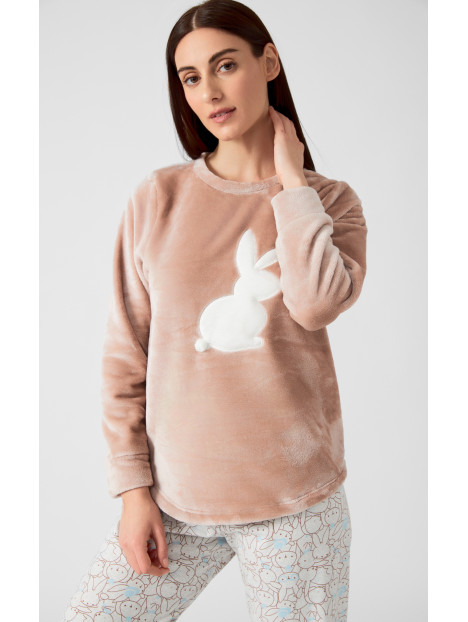Minerva Bunny Fleece Γυναικεία Πυτζάμα