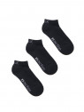 Walk 3Pack Μονόχρωμες Κάλτσες Κοφτές Πετσετέ