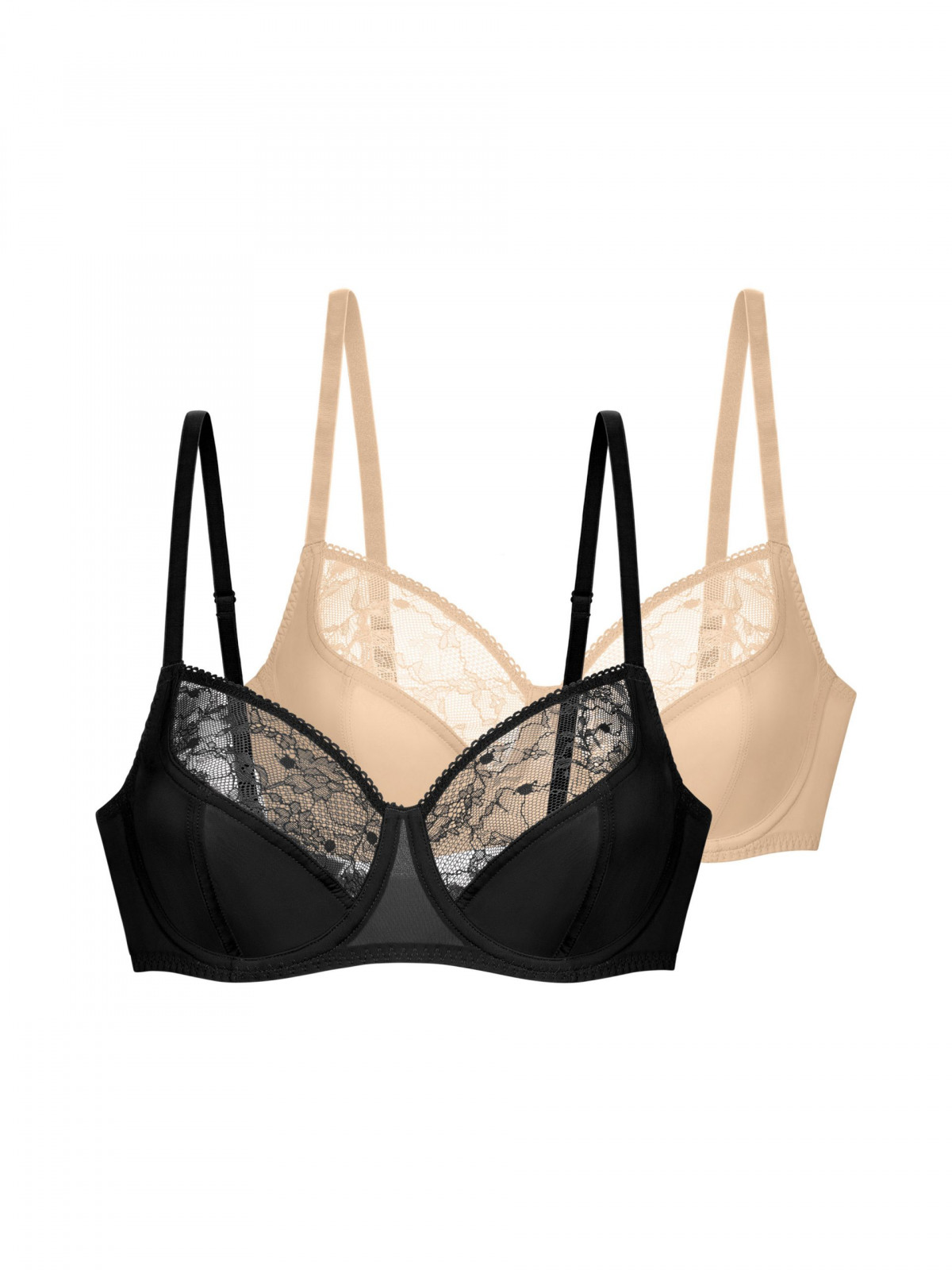 2PACK  T SHIRT BRA POL.80% EL.20%