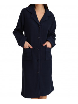 Lydia Creations Ρόμπα Γυναικεία Μονόχρωμη Σταυρωτή  Coral Fleece