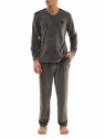 ΠΥΖΑΜΑ ΑΝΔΡ.V NECK  VELOUR  80%BAMB. 20%ΠΟΛ