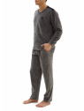 ΠΥΖΑΜΑ ΑΝΔΡ.V NECK  VELOUR  80%BAMB. 20%ΠΟΛ