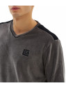 ΠΥΖΑΜΑ ΑΝΔΡ.V NECK  VELOUR  80%BAMB. 20%ΠΟΛ