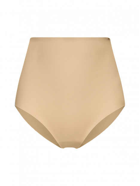 LASTEX MIDI HIGH-WAISTED
