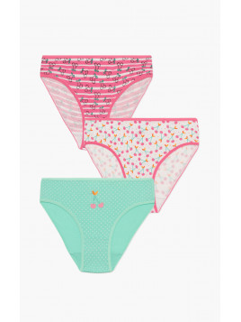 Minerva Cherries 3Pack Παιδικό Σλιπ Κοριτσιών