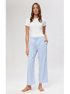 Minerva Εμπριμέ Κάπρι Γυναικείο Παντελόνι