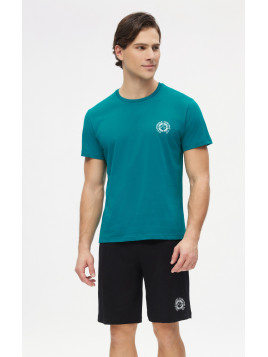 Minerva Basic Κοντομάνικη Ανδρική Πυτζάμα με V λαιμόκοψη