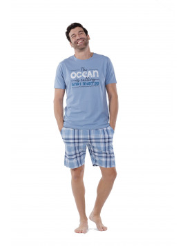 Mei Πυτζάμα Ανδρών Θερινή "Ocean"