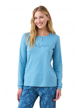 Noidinotte Πυζάμα Γυναικεία Βαμβακερή Fiocco