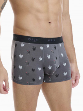 Walk Boxer Ανδρικό Bamboo Roosters Prints