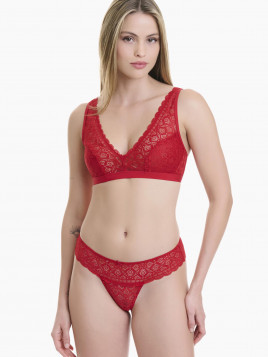 Walk Microfiber Lace Thong