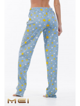 Mei  Χειμερινό Γυναικείο Παντελόνι Πιτζάμας Stars