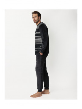 Admas Stripes Ανδρικές Καλοκαιρινές Κοντομάνικες Πιτζάμες