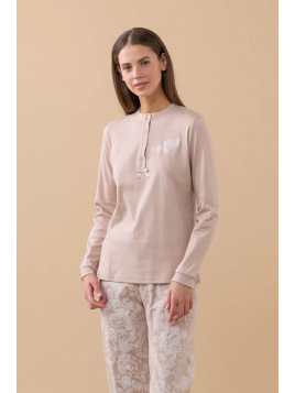 Noidinotte Πυζάμα Γυναικεία Βαμβακερή Flory