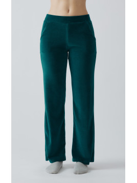 Minerva Easywear Βελούδινο Γυναικείο Παντελόνι