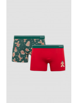 Minerva 2Pack X-mas Buscuits Ανδρικό Boxer