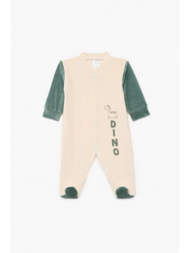 Pretty Baby Dino Φορμακι Βρεφικό Μακρυμάνικο Velvet