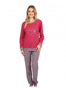 Lydia Creations Πυτζάμα Γυναικεία Κουμπωτή