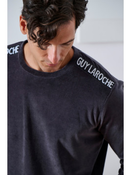 Guy Laroche V-Neck Velour Ανδρική Πυτζάμα